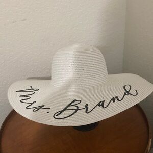 Event Blossom Personalized Wide Brim Straw Sun Hat